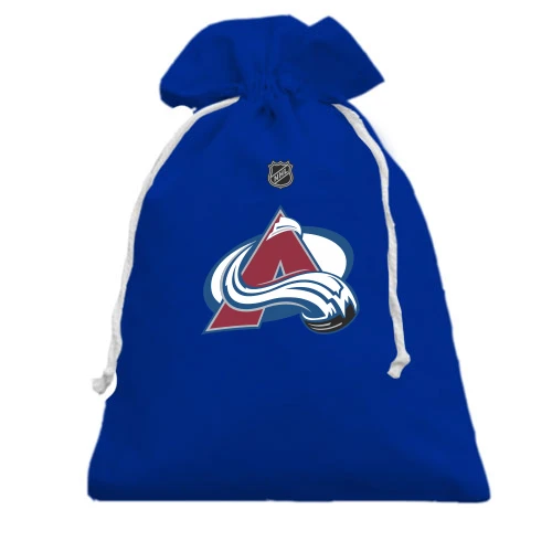 Подарочный мешочек, голубой, Colorado Avalanche