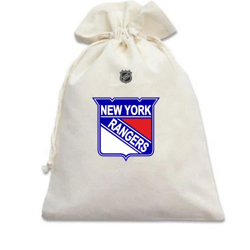 Подарочный мешочек, белый, New York Rangers