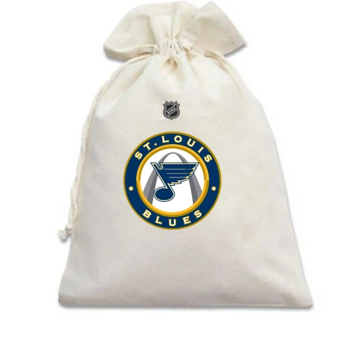 Подарочный мешочек, белый, Saint Louis Blues 2