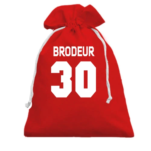 Подарочный мешочек, красный, Martin Brodeur