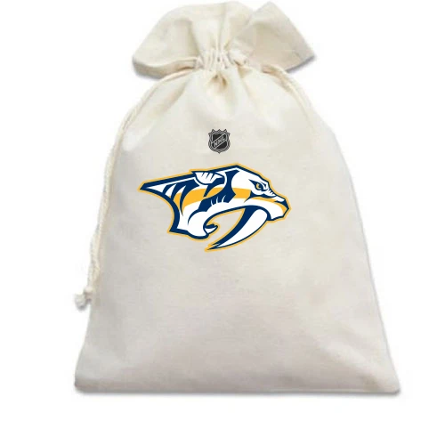 Подарочный мешочек, белый, Nashville Predators