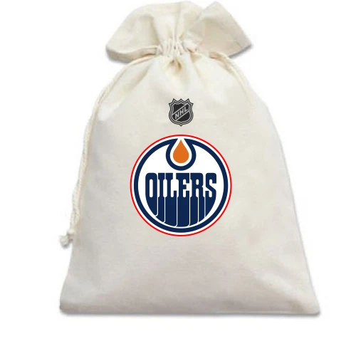 Подарочный мешочек, Голубой, Edmonton Oilers