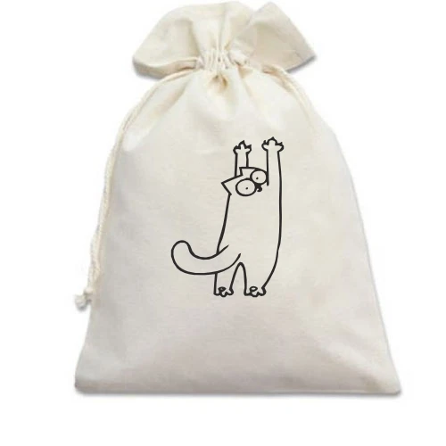 Подарочный мешочек Simon's cat царапается