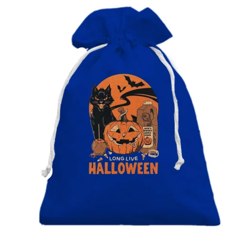 Подарунковий мішечок з написом «Long Live Halloween»
