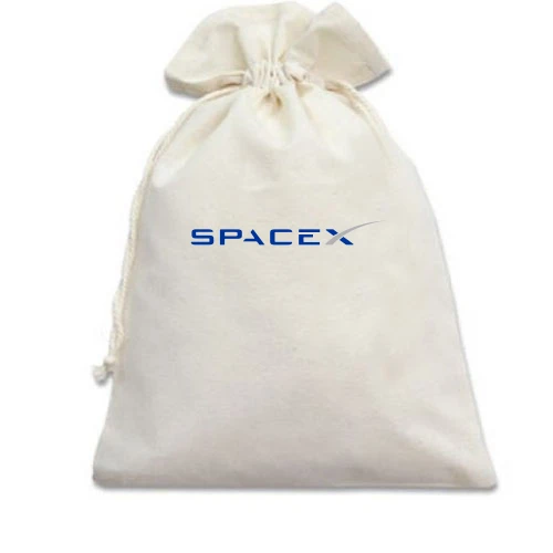 Подарочный мешочек, Белый, SpaceX
