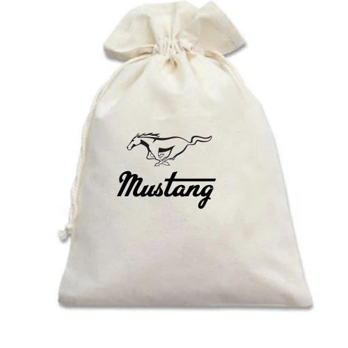 Подарочный мешочек, белый, Mustang