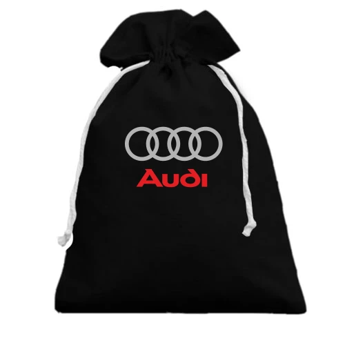 Подарунковий мішечок, чорний, з логотипом Audi