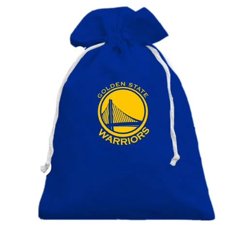 Подарунковий мішечок, блакитний, з одноколірним логотипом Golden State Warriors