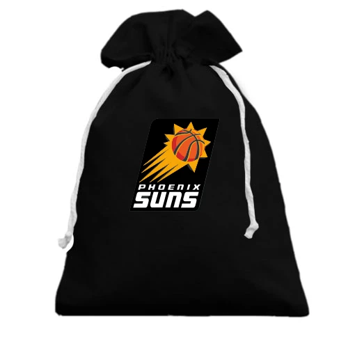 Подарунковий мішечок, чорний, з м'ячем у польоті та написом Phoenix Suns