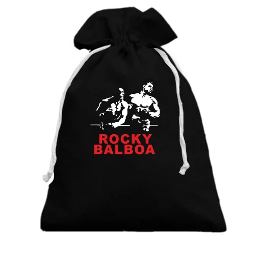 Подарочный мешочек, Черный, Rocky Balboa