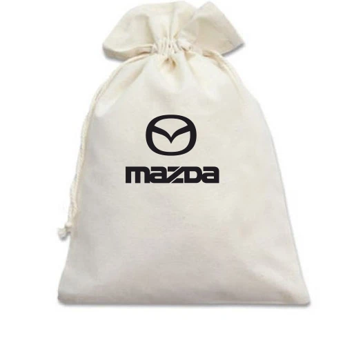 Подарочный мешочек, белый, Mazda