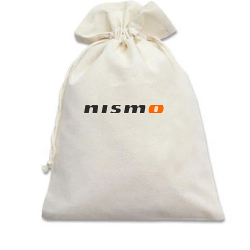Подарочный мешочек, белый, Nismo