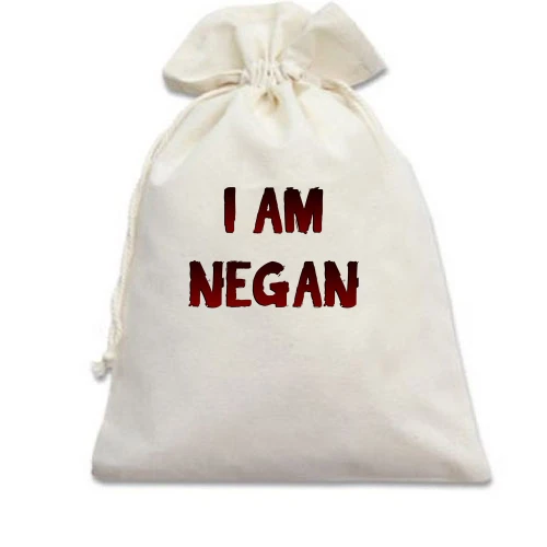 Подарочный мешочек, белый, Я Ниган (I'm Negan)