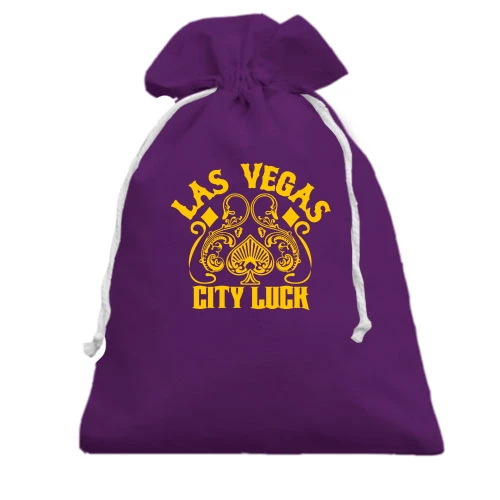 Подарунковий мішечок, Фіолетовий, Las Vegas City Luck