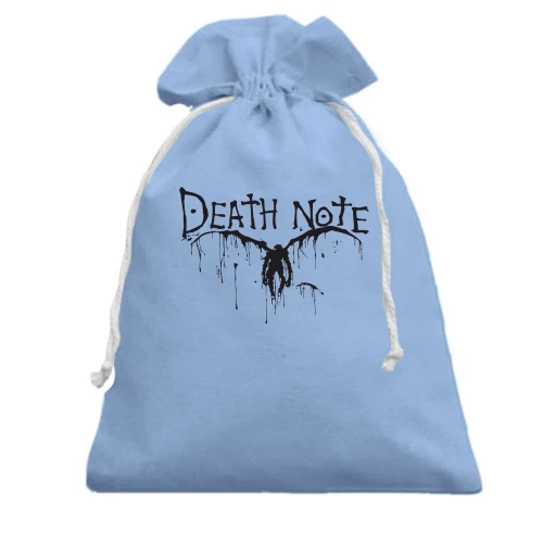 Подарочный мешочек, голубой, death note