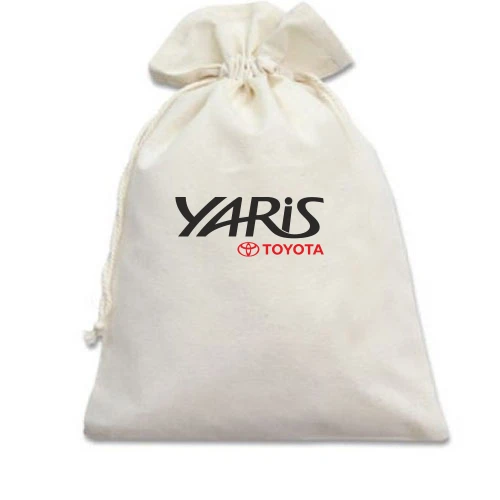 Подарочный мешочек, белый, Toyota Yaris