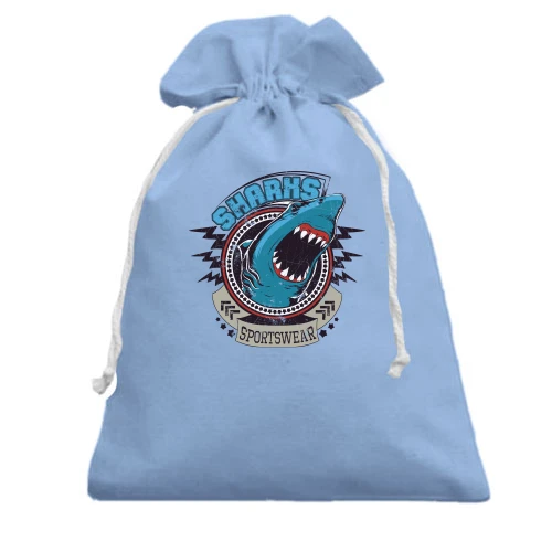 Подарочный мешочек, Белый, Sharks sportswear