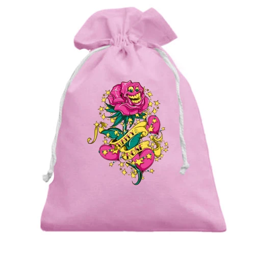 Подарочный мешочек, Розовый, Happy Rose