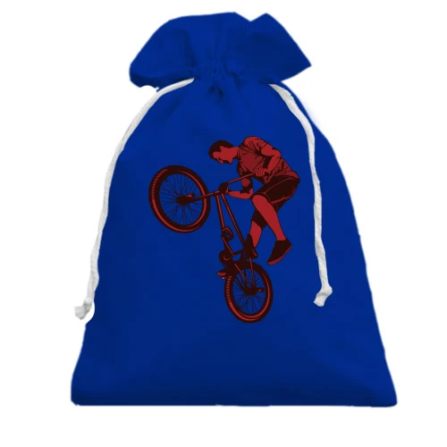 Подарунковий мішечок з BMX велосипедистом