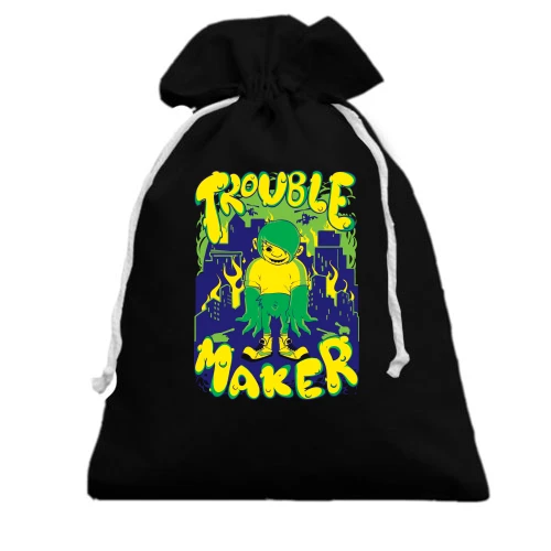 Подарунковий мішечок, Чорний, Trouble Maker з монстром