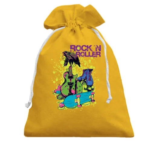 Подарочный мешочек, Желтый, Rock and Roller