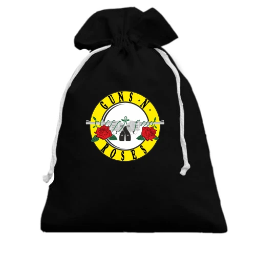 Подарочный мешочек, Черный, Guns'n roses