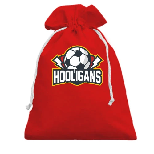 Подарочный мешочек, Красный, Hooligans Soccer