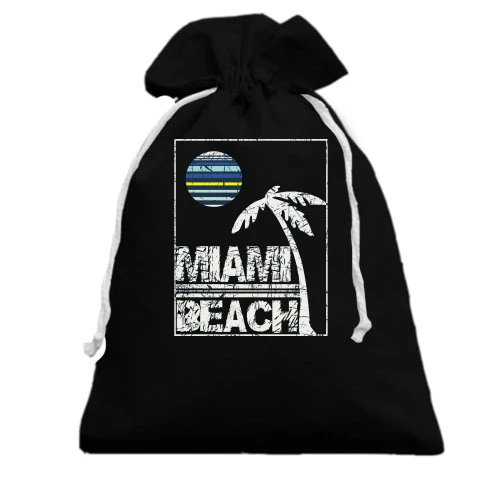 Подарунковий мішечок, Чорний, Miami Beach