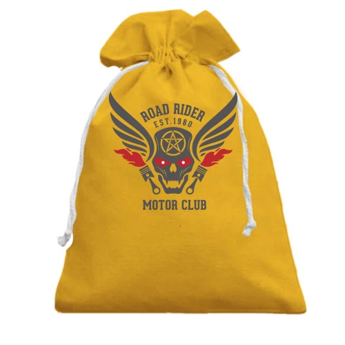 Подарочный мешочек, Желтый, road rider motor club