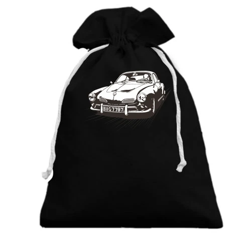 Подарунковий мішечок, Чорний, volkswagen vintage car