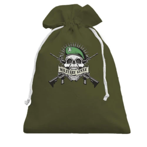 Подарочный мешочек, хаки, military style