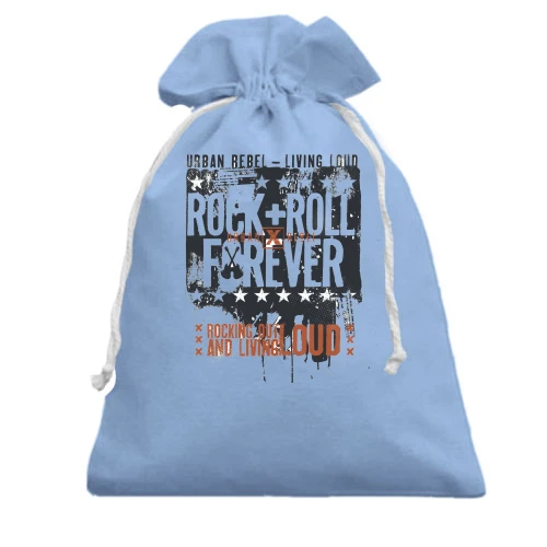 Подарочный мешочек rock and roll forever
