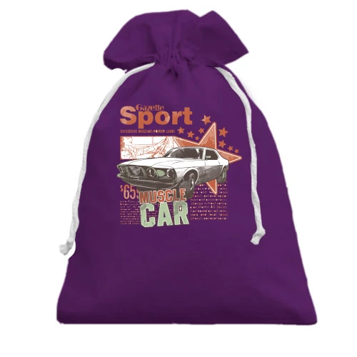 Подарунковий мішечок, Фіолетовий, sport muscle car