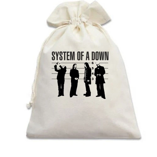 Подарочный мешочек, Белый, System of a Down