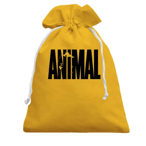 Подарочный мешочек, Желтый, Animal Pac