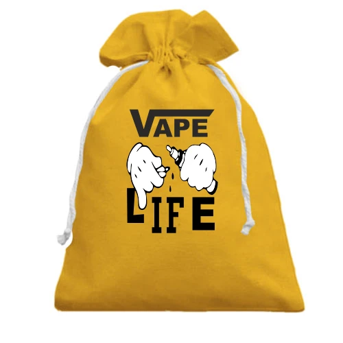 Подарочный мешочек Vape life