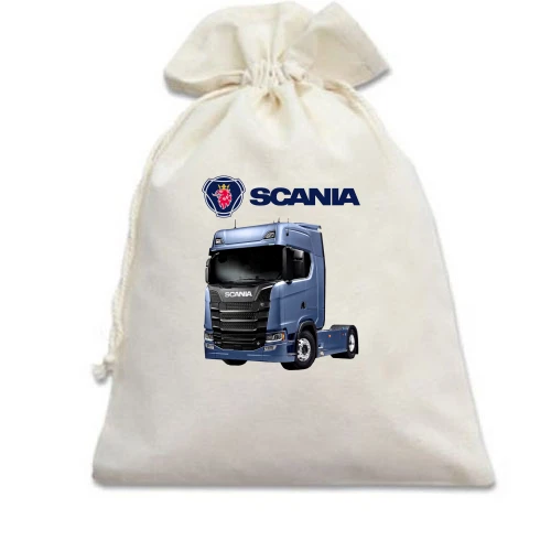 Подарочный мешочек, белый, Scania S