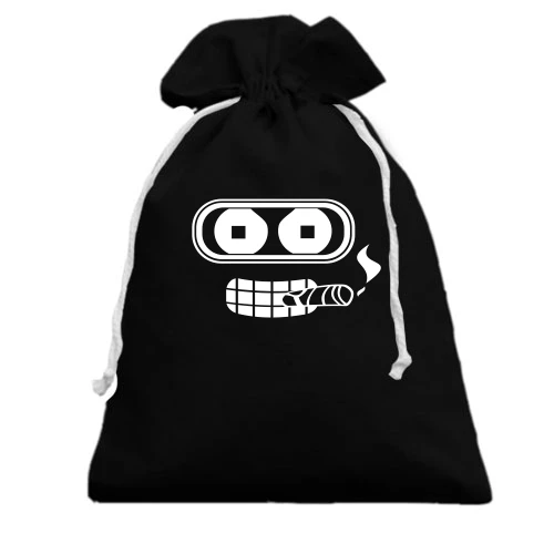 Подарочный мешочек, Черный, Bender