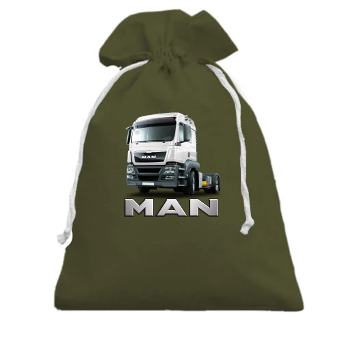 Подарочный мешочек, хаки, MAN Truck