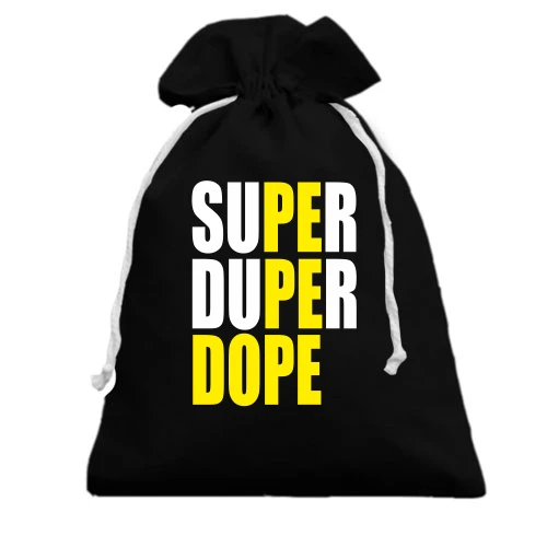Подарочный мешочек, Черный, Super Dope