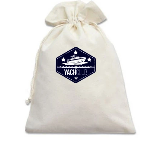 Подарунковий мішечок, Блакитний, yacht club