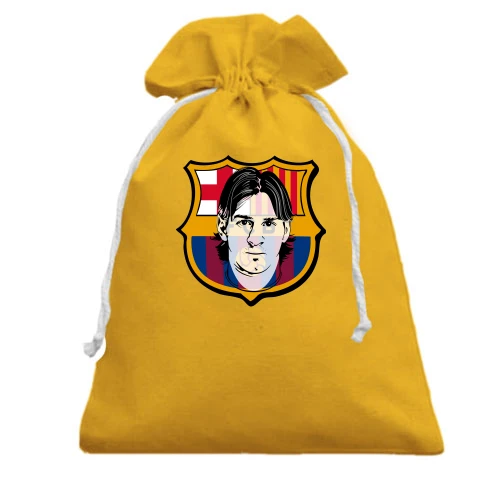 Подарунковий мішечок, Жовтий, з Messi