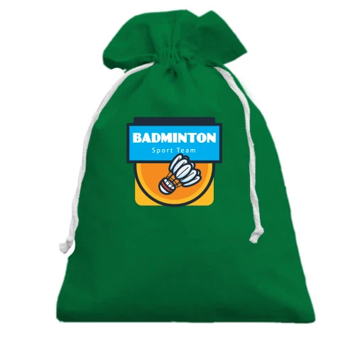 Подарочный мешочек Badminton sport team