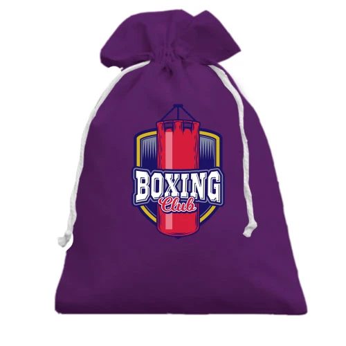 Подарочный мешочек, Фиолетовый, boxing club