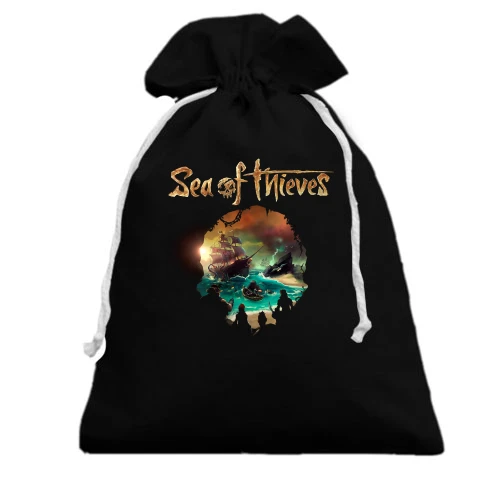 Подарочный мешочек, Черный, Sea of Thieves