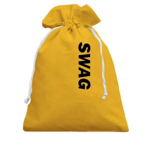 Подарочный мешочек, Желтый, Swag вертикаль