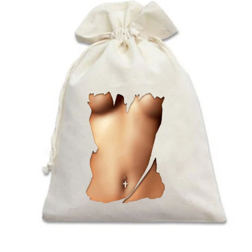 Подарочный мешочек, Белый, Perfect body 2