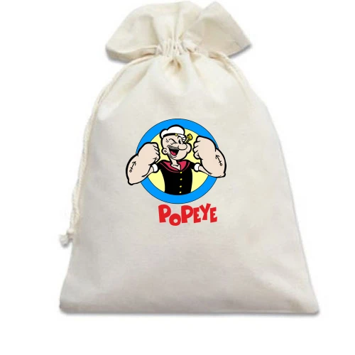 Подарочный мешочек, белый, Моряк Попай