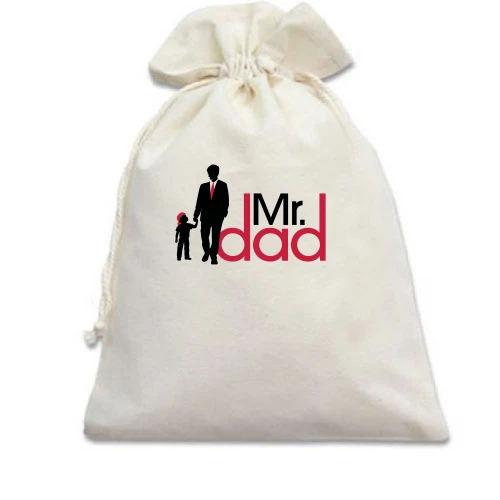 Подарунковий мішечок, Білий, Mr Dad