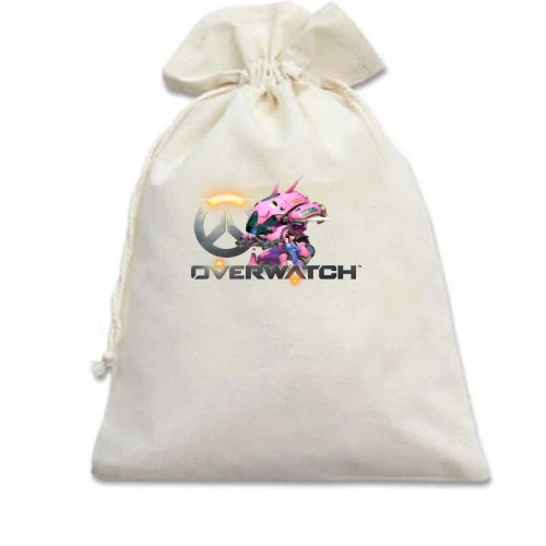 Подарочный мешочек, Белый, Overwatch meka